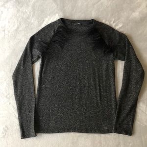 Zara Dark Grey Sweatshirt with feathers